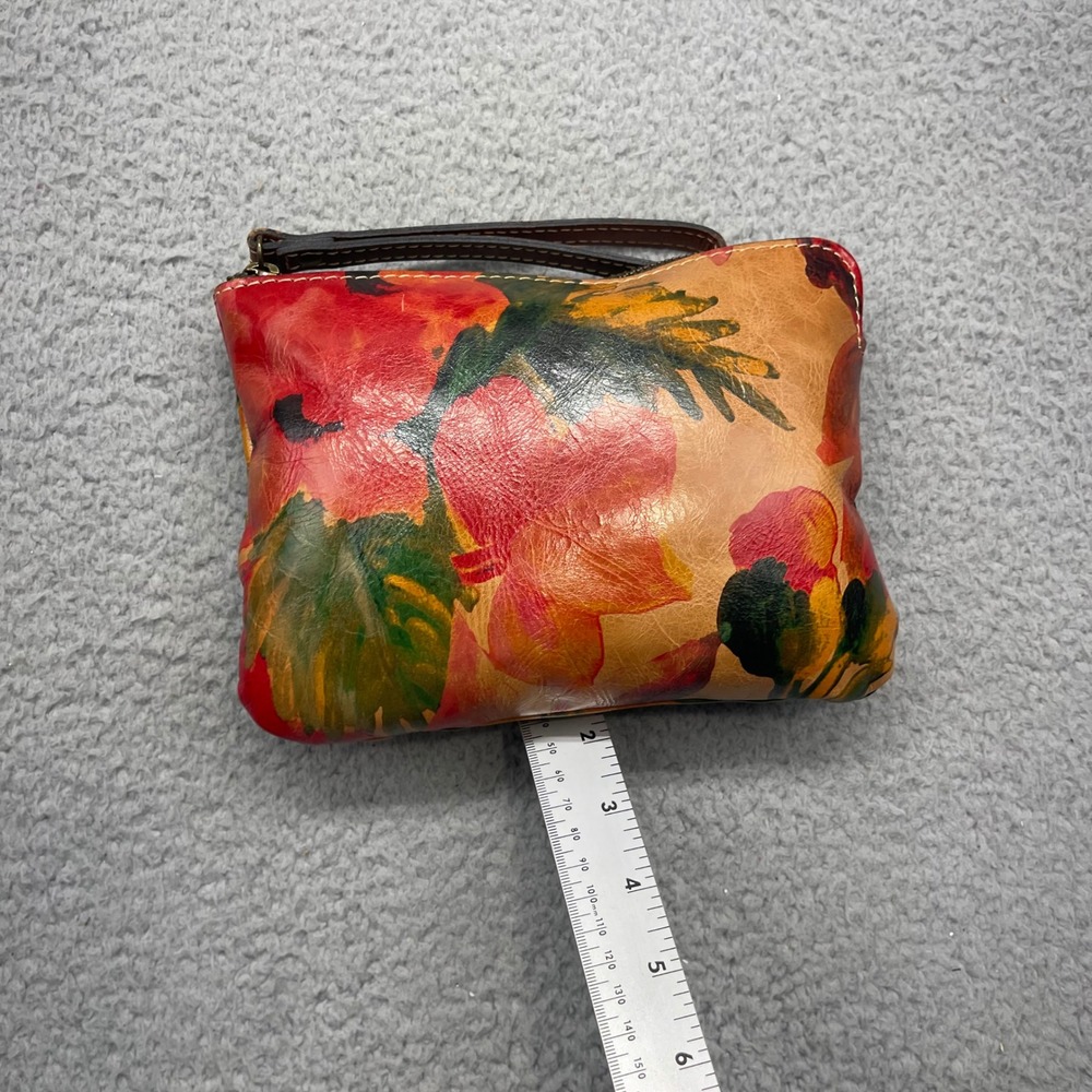 Patricia Nash 17.12 Cassini Womens Leather Spring Multi Floral Wristlet Handbag - Picture 7 of 11